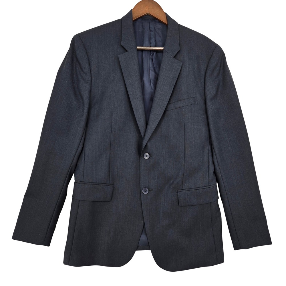 Theory 40 Regular Wool‎ Blazer Mens Navy Blue Xylo NP Ostro Sport Coat Slim Fit